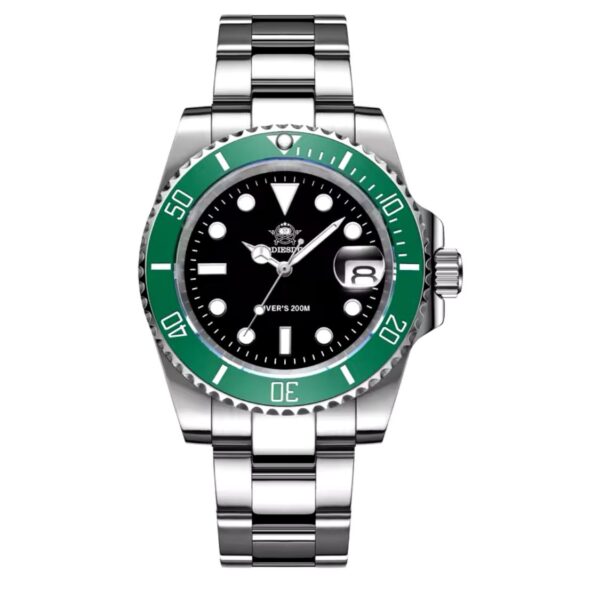 Addisdive watch Bezel Green Black Dial  Quartz movement  Bezel Size 42 mm Stainless steel 